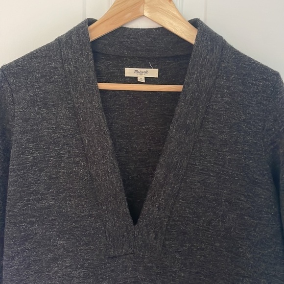 Madewell Deep V Neck Knit Sweater - Picture 4 of 9
